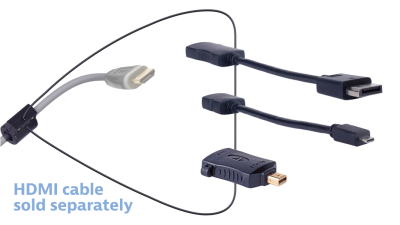 DL-AR10003 DigitaLinx Secure Adapter Ring with 3 Adapters