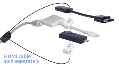 DL-AR13013 DigitaLinx Secure Adapter Ring with 3 Adapters