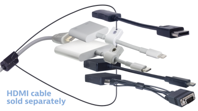 DL-AR11249 DigitaLinx Secure Adapter Ring with 5 Adapters