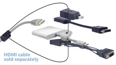 DL-AR15883 DigitaLinx Secure Adapter Ring with 4 Adapters