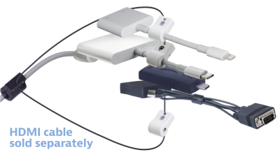 DL-AR10627 DigitaLinx Secure Adapter Ring with 4 Adapters