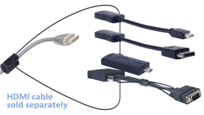 DL-AR13459 DigitaLinx Secure Adapter Ring with 4 Adapters