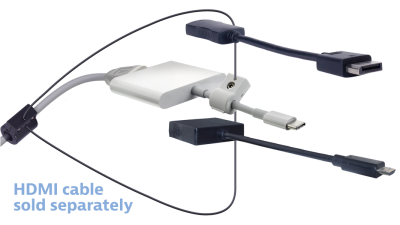 DL-AR15207 DigitaLinx Secure Adapter Ring with 3 Adapters