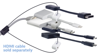 DL-AR12557 DigitaLinx Secure Adapter Ring with 5 Adapters