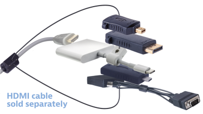 DL-AR14357 DigitaLinx Secure Adapter Ring with 5 Adapters