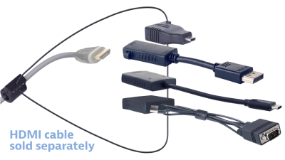 DL-AR13864 DigitaLinx Secure Adapter Ring with 4 Adapters