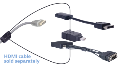 DL-AR10002 DigitaLinx Secure Adapter Ring with 3 Adapters