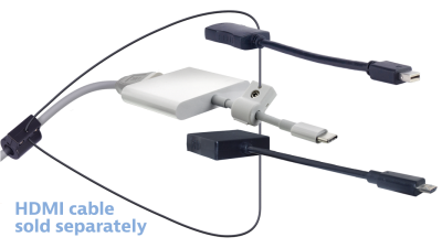 DL-AR10148 DigitaLinx Secure Adapter Ring with 3 Adapters