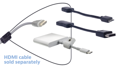 DL-AR11128 DigitaLinx Secure Adapter Ring with 3 Adapters