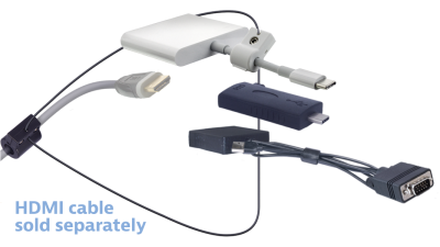 DL-AR12725 DigitaLinx Secure Adapter Ring with 3 Adapters