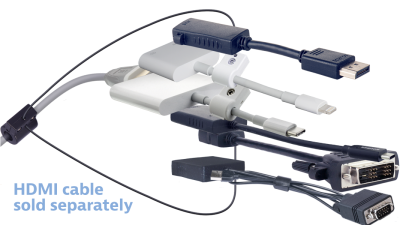 DL-AR15519 DigitaLinx Secure Adapter Ring with 6 Adapters