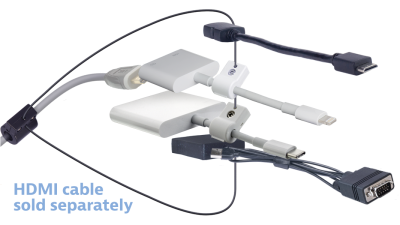 DL-AR9985 DigitaLinx Secure Adapter Ring with 4 Adapters