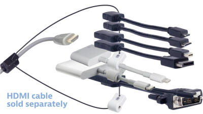 DL-AR17184 DigitaLinx Secure Adapter Ring with 8 Adapters