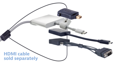 DL-AR17457 DigitaLinx Secure Adapter Ring with 4 Adapters