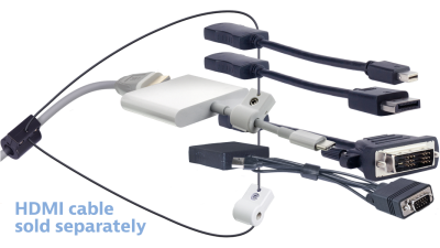 DL-AR14187 DigitaLinx Secure Adapter Ring with 5 Adapters