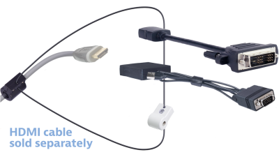 DL-AR9598 DigitaLinx Secure Adapter Ring with 2 Adapters