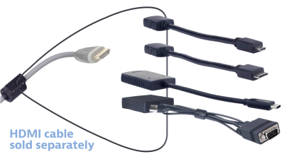 DL-AR17640 DigitaLinx Secure Adapter Ring with 4 Adapters