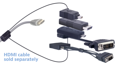 DL-AR15621 DigitaLinx Secure Adapter Ring with 5 Adapters