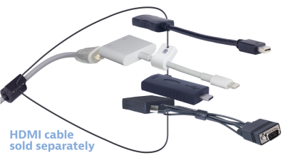 DL-AR15306 DigitaLinx Secure Adapter Ring with 4 Adapters