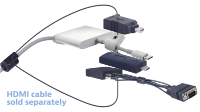 DL-AR11491 DigitaLinx Secure Adapter Ring with 4 Adapters