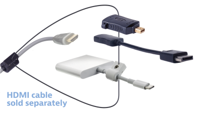 DL-AR12233 DigitaLinx Secure Adapter Ring with 3 Adapters