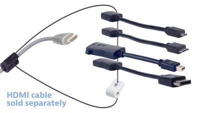 DL-AR11753 DigitaLinx Secure Adapter Ring with 4 Adapters