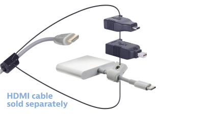 DL-AR14713 DigitaLinx Secure Adapter Ring with 3 Adapters