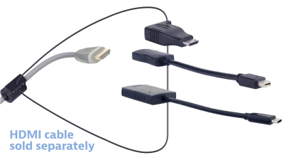 DL-AR16986 DigitaLinx Secure Adapter Ring with 3 Adapters