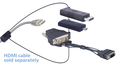 DL-AR11283 DigitaLinx Secure Adapter Ring with 4 Adapters