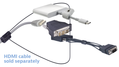 DL-AR13674 DigitaLinx Secure Adapter Ring with 3 Adapters