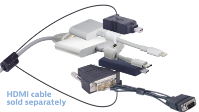 DL-AR11118 DigitaLinx Secure Adapter Ring with 6 Adapters