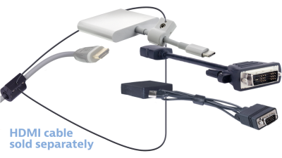 DL-AR11217 DigitaLinx Secure Adapter Ring with 3 Adapters