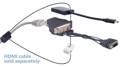 DL-AR14525 DigitaLinx Secure Adapter Ring with 3 Adapters