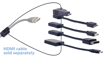 DL-AR10322 DigitaLinx Secure Adapter Ring with 5 Adapters