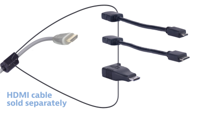 DL-AR12873 DigitaLinx Secure Adapter Ring with 3 Adapters