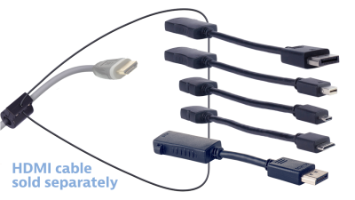 DL-AR10007 DigitaLinx Secure Adapter Ring with 5 Adapters