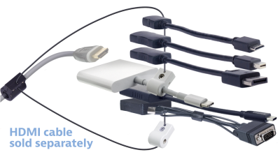 DL-AR12707 DigitaLinx Secure Adapter Ring with 6 Adapters