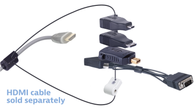 DL-AR11317 DigitaLinx Secure Adapter Ring with 4 Adapters