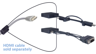 DL-AR10008 DigitaLinx Secure Adapter Ring with 2 Adapters