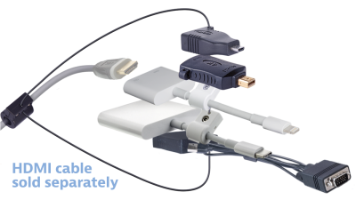 DL-AR11606 DigitaLinx Secure Adapter Ring with 5 Adapters