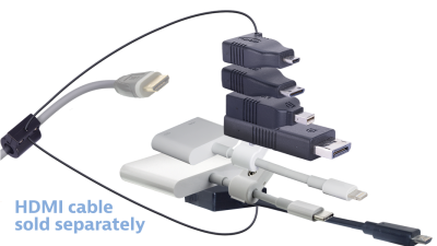 DL-AR10408 DigitaLinx Secure Adapter Ring with 7 Adapters