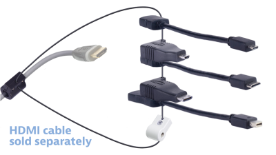 DL-AR15237 DigitaLinx Secure Adapter Ring with 5 Adapters