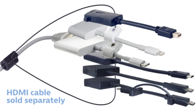 DL-AR15528 DigitaLinx Secure Adapter Ring with 6 Adapters