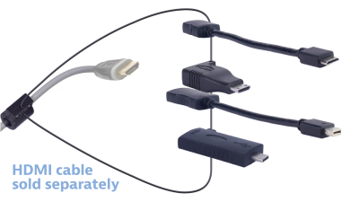 DL-AR16985 DigitaLinx Secure Adapter Ring with 4 Adapters