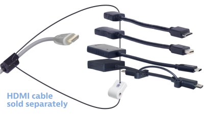 DL-AR15901 DigitaLinx Secure Adapter Ring with 4 Adapters