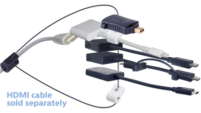 DL-AR9929 DigitaLinx Secure Adapter Ring with 5 Adapters