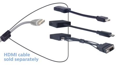 DL-AR13951 DigitaLinx Secure Adapter Ring with 3 Adapters