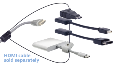 DL-AR14684 DigitaLinx Secure Adapter Ring with 4 Adapters