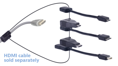 DL-AR11417 DigitaLinx Secure Adapter Ring with 5 Adapters