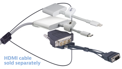 DL-AR10300 DigitaLinx Secure Adapter Ring with 4 Adapters